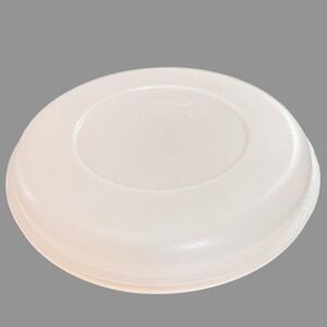 Vtg Tupperware Divided Serving Tray Bowl w/Lid Round‎ 5-Section Veg Chip Dip